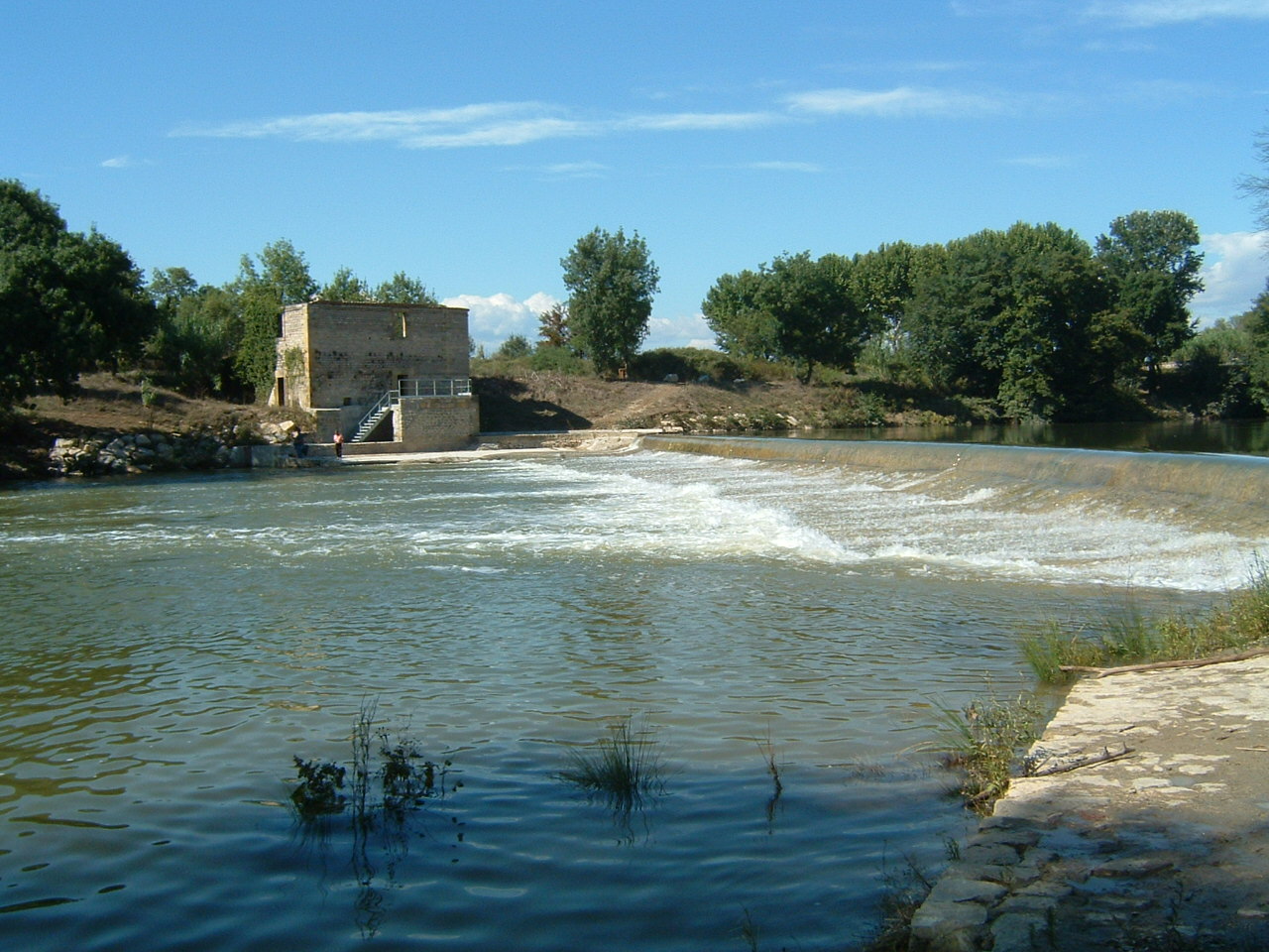 Le Vidourle chute